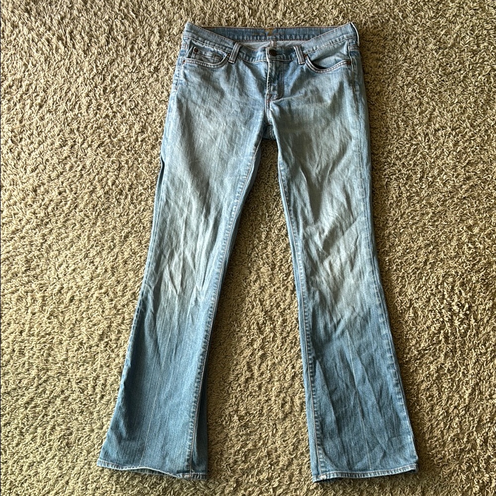 7 For All Mankind Women's Light Blue Jeans